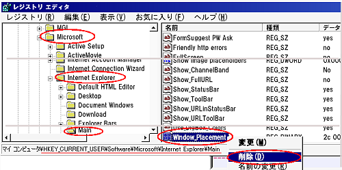 HKEY_CURRENT_USER\Software\Microsoft\Internet Explorer\Main